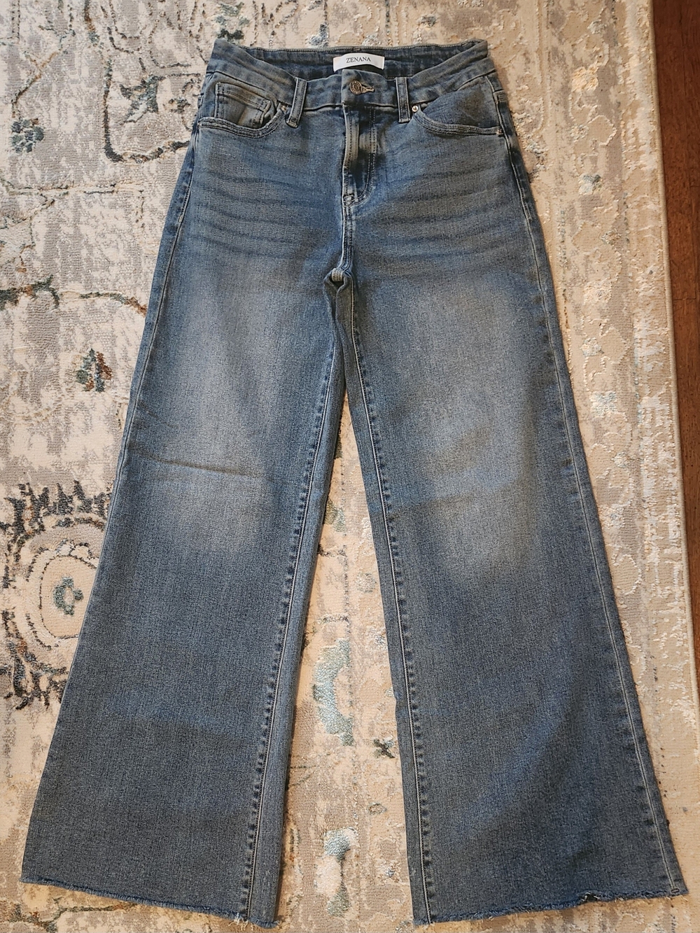 Zenana Outfitters Light Blue Wide-Leg Jeans